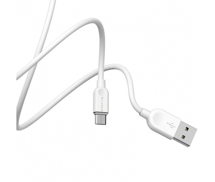 Cablu Date si Incarcare USB-A - microUSB Borofone BX14 LinkJet, 18W, 3m, Alb