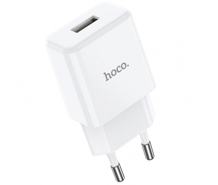 Incarcator Retea cu Cablu USB-C HOCO N9, 10W, 2.1A, 1 x USB-A, Alb
