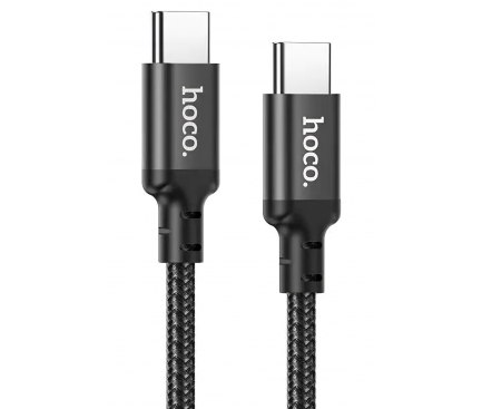 Cablu Date si Incarcare USB-C - USB-C HOCO X14 Double Speed, 60W, 1m, Negru
