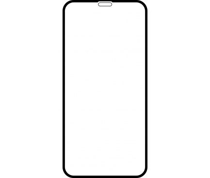 Folie de protectie Ecran OEM pentru Apple iPhone 12 Pro Max, Sticla Flexibila, Full Glue, 2.5D, Neagra