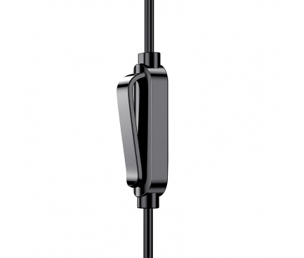Handsfree Casti In-Ear Borofone BM59 Collar, Cu microfon, 3.5 mm, 1.2m, Negru 