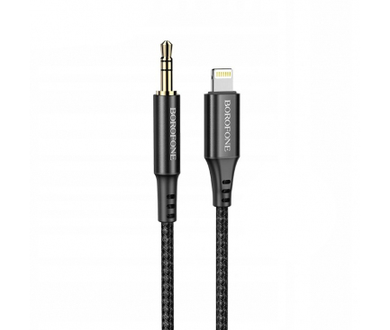 Cablu Audio Lightning - 3.5mm Borofone BL7, 1m, Negru