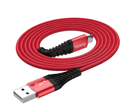 Cablu Date si Incarcare USB-A - microUSB HOCO X38 Cool, 18W, 1m, Rosu