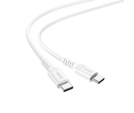 Cablu Date si Incarcare USB Type-C la USB Type-C HOCO X62 Fortune, 1.5 m, 100W, 5A, Alb 