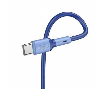 Cablu Date si Incarcare USB la USB Type-C HOCO X65 Prime, 1 m, 2.4A, Bleu 