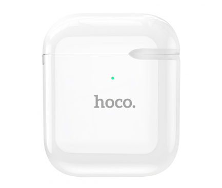 Handsfree Casti Bluetooth HOCO EW06, SinglePoint, Alb 