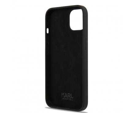 Husa TPU Karl Lagerfeld Head pentru Apple iPhone 13 mini, Neagra KLHCP13SSLKHBK 