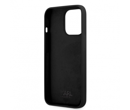 Husa TPU Karl Lagerfeld Head pentru Apple iPhone 13 Pro Max, Neagra KLHCP13XSLKHBK 