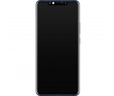 Display cu Touchscreen Huawei Mate 20 Pro, cu Rama si Acumulator, Albastru (Midnight Blue), Service Pack 02352GFX