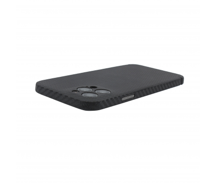 Husa Fibra Carbon Nevox pentru Apple iPhone 13 Pro, Neagra 