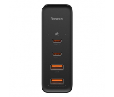 Incarcator Retea USB Baseus GaN2 Pro, 100W, 2 X USB - 2 x USB Tip-C, Negru GAN2P-L01 