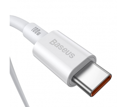 Cablu Date si Incarcare USB-C - USB-C Baseus Superior Series, 100W, 2m, Alb CATYS-C02