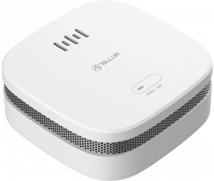 Senzor Tellur Smart WiFi, pentru detectare fum, Alb TLL331281 