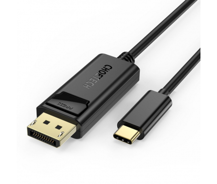 Cablu Audio si Video DisplayPort - USB Type-C Choetech, 1.8 m, 4K, 30Hz, Negru XCP-1801BK 