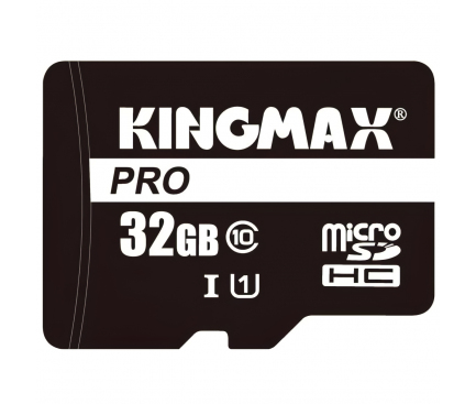 Card Memorie microSDHC Kingmax PRO, 32Gb, Clasa 10 / UHS-1 U1, cu Adaptor KM32GMCSDUHSP1A