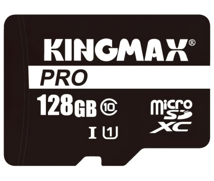 Card Memorie MicroSDXC Kingmax PRO, Cu Adaptor, 128Gb, Clasa 10 / UHS-1 U1 KM128GMCSDUHSP1A
