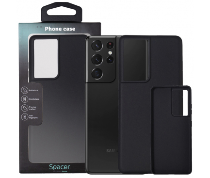 Husa TPU Spacer pentru Samsung Galaxy S21 Ultra 5G, 2mm, Neagra SPPC-SM-GX-S21U-SLK 