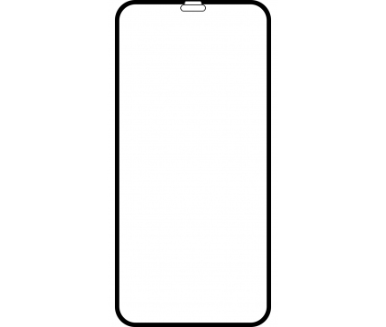 Folie de protectie Ecran Spacer pentru Apple iPhone 12 mini, Sticla securizata, Full Glue, 9D, Neagra SPPG-AP-IP12M-TG