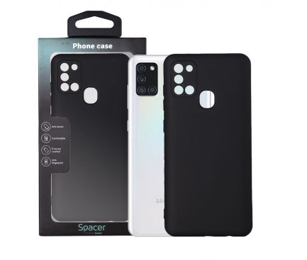 Husa TPU Spacer pentru Samsung Galaxy A21s A217, 2mm, Neagra SPPC-SM-GX-A21S-SLK 