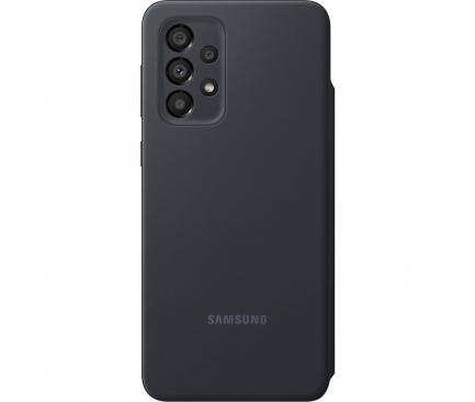 Husa Samsung Galaxy A33 5G A336, S View Wallet, Neagra EF-EA336PBEGEE 