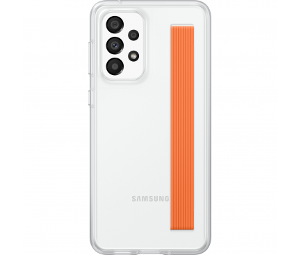 Husa TPU Samsung Galaxy A33 5G A336, Slim Strap Cover, Transparenta EF-XA336CTEGWW 