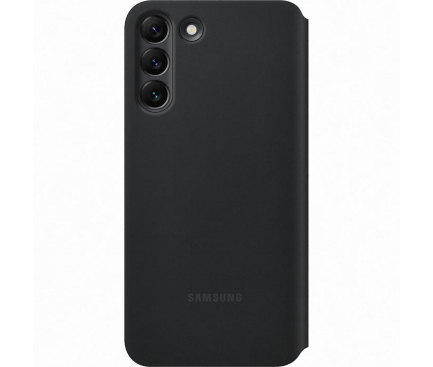 Husa pentru Samsung Galaxy S22+ 5G S906, S-View Flip Cover, Neagra EF-ZS906CBEGEE