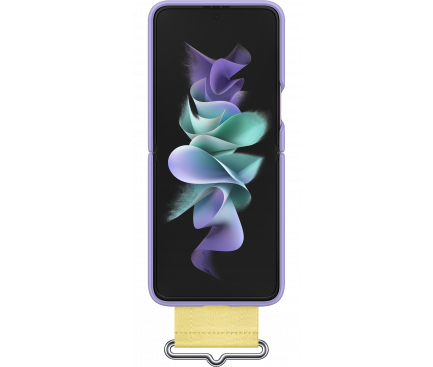 Husa TPU Samsung Galaxy Z Flip3 5G, Strap, Violet EF-GF711TVEGWW 