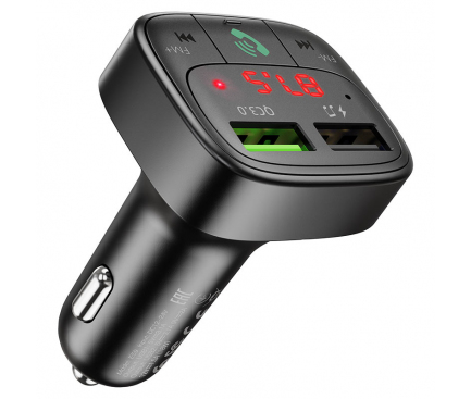 Modulator FM Bluetooth HOCO E59 Promise, 2 x USB-A - microSD