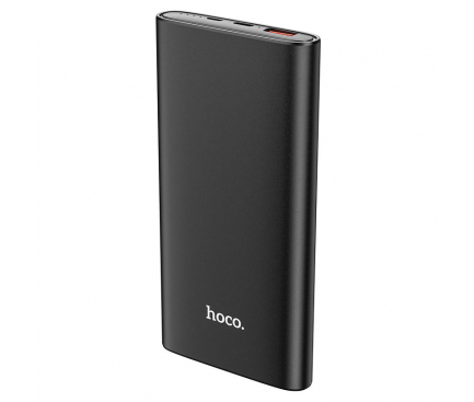 Baterie Externa HOCO J83, 10000mAh, 20W, QC + PD, 1 x USB-A - 1 x USB-C, Neagra 