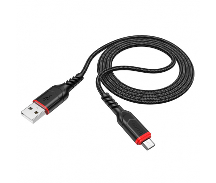 Cablu Date si Incarcare USB-A - microUSB HOCO X59 Victory, 18W, 1m, Negru