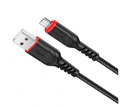 Cablu Date si Incarcare USB-A - microUSB HOCO X59 Victory, 18W, 1m, Negru