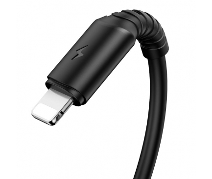 Cablu Date si Incarcare USB-A - Lightning Borofone BX47 Coolway, 18W, 1m, Negru