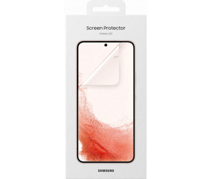 Folie de protectie Ecran Samsung pentru Galaxy S22 5G S901, Plastic, Set 2 bucati EF-US901CTEGWW
