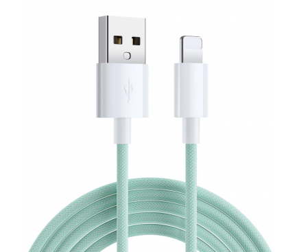 Cablu Date si Incarcare USB la Lightning SiGN Boost, 2 m, 2.4A, Verde SN-ALIGHTG2M 