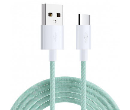 Cablu Date si Incarcare USB la USB Type-C SiGN Boost, 2 m, 3A, Verde SN-AUSBCG2M 