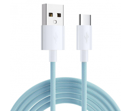 Cablu Date si Incarcare USB la USB Type-C SiGN Boost, 2 m, 3A, Albastru SN-AUSBCB2M 