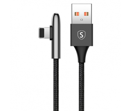 Cablu Date si Incarcare USB la Lightning SiGN Gaming, 1.2 m, 3A, Forma L, Negru SN-M91K 
