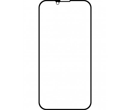 Folie Protectie Ecran OEM pentru Apple iPhone 13 / Apple iPhone 13 Pro, Plastic, HydroGel, Full Face, Full Glue, 2.5D, Neagra 