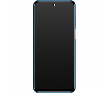Display cu Touchscreen Xiaomi Redmi Note 9S / Note 9 Pro, cu Rama, Albastru, Service Pack 560005J6B200