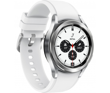 Ceas SmartWatch Samsung Galaxy Watch4 Classic, 42mm, BT, Argintiu, Resigilat  SM-R880NZS