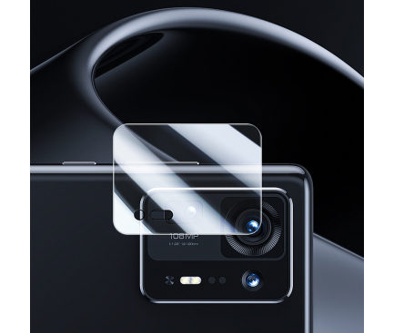 Folie de protectie Camera spate Benks pentru Xiaomi Mix 4, Sticla Flexibila, Full Glue