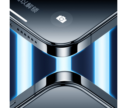 Folie Protectie Ecran Benks V PRO pentru Apple iPhone 13 Pro Max, Privacy, Sticla securizata, Full Face, Antiamprenta 