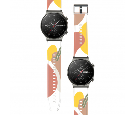 Curea OEM Camo 8 pentru Huawei Watch GT 46mm / Watch Buds Series, Multicolor