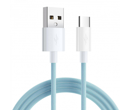 Cablu Date si Incarcare USB la USB Type-C SiGN Boost, 1 m, 3A, Bleu SN-AUSBCB1M 