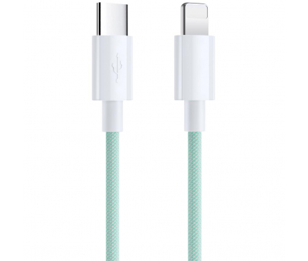 Cablu Date si Incarcare USB Type-C la Lightning SiGN Boost, 1 m, 20W, Verde SN-CLIGHTG1M 