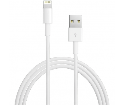 Cablu Date si Incarcare USB la Lightning SiGN, 1 m, 5V, 2.1A, Alb SKU24477-1 