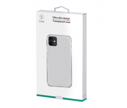 Husa TPU SiGN Ultra Slim pentru Apple iPhone 11, Transparenta SN-TRAN11 