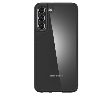 Husa pentru Samsung Galaxy S22+ 5G S906, Spigen, Ultra Hybrid Matte, Neagra ACS03955