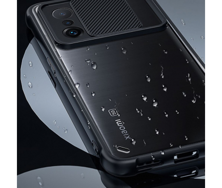 Husa Plastic - TPU Tech-Protect CamShield pentru Xiaomi 11T 5G / Xiaomi 11T Pro 5G, Neagra 