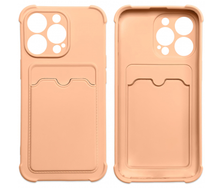 Husa TPU OEM Armor Case pentru Apple iPhone 7 / Apple iPhone 8 / Apple iPhone SE (2020) / Apple iPhone SE (2022), suport card, Roz Deschis
